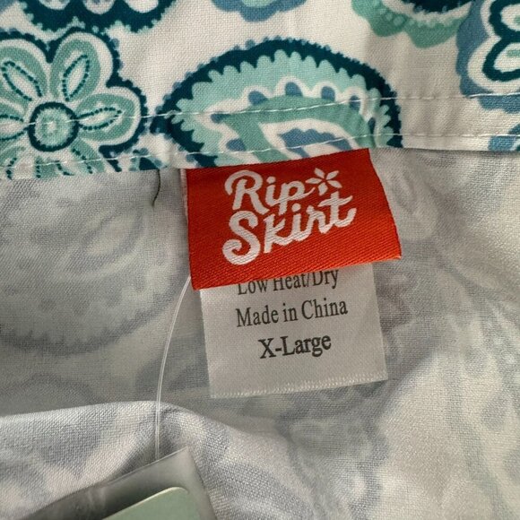 Ripskirt Wrap Skirt Cover Up Womens XL Sea Glass Floral Paisley NWT SW-1981 - Picture 10 of 11